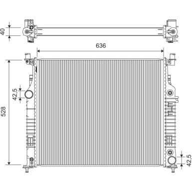 Valeo | Kühler, Motorkühlung | 701382