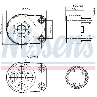 Nissens | Ölkühler, Motoröl | 90898