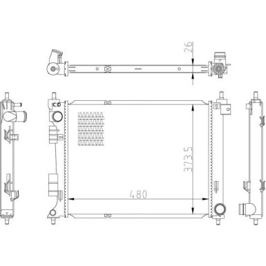 NRF | Kühler, Motorkühlung | 550033