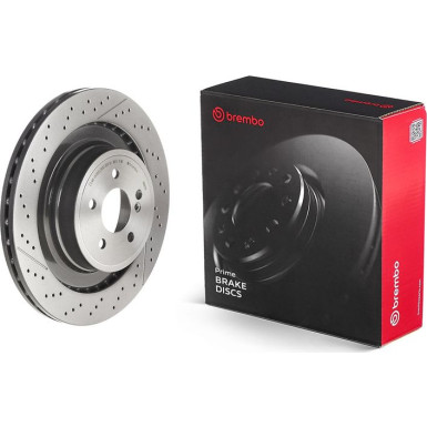 BREMBO 09.A822.11 Bremsscheibe für MERCEDES E-Klasse, CLS, C-Klasse 360x26mm, 5, gelocht, hochgekohlt