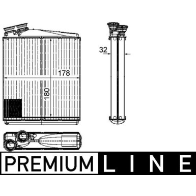 Mahle | Wärmetauscher, Innenraumheizung | AH 192 000P