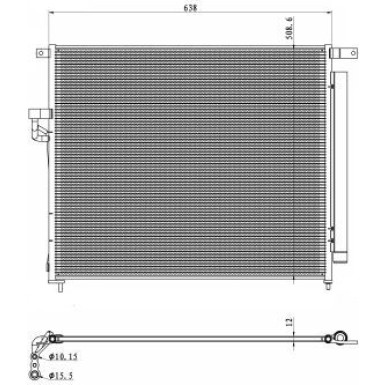 350425 Kondensator, Klimaanlage EASY FIT