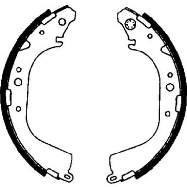 8DB 355 000-231 Bremsbackensatz