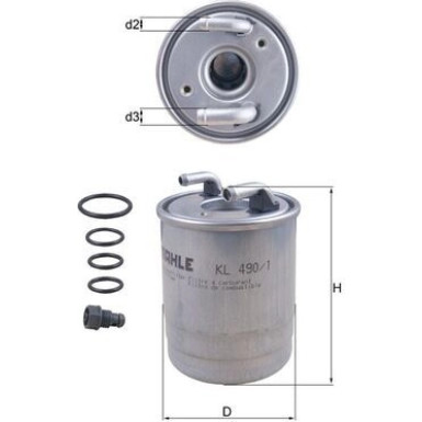 KL 490/1D Kraftstofffilter KL 490/1D Kraftstofffilter