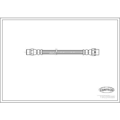 Corteco | Bremsschlauch | 19026686