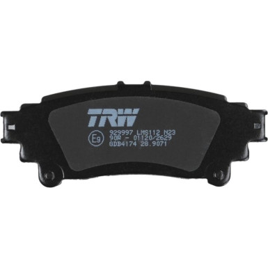 TRW Bremsbelagsatz, Scheibenbremse COTEC GDB4174