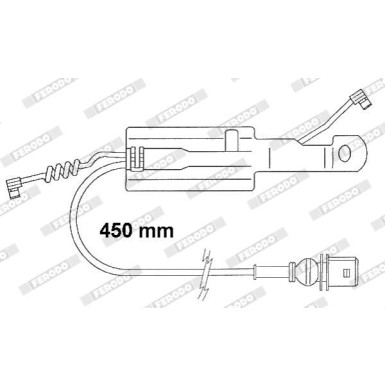 Ferodo | Warnkontakt, Bremsbelagverschleiß | FAI166