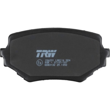 TRW | Bremsbelagsatz, Scheibenbremse | GDB3132