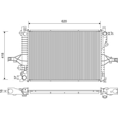 Valeo | Kühler, Motorkühlung | 701233