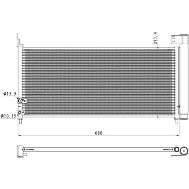 350423 Kondensator, Klimaanlage EASY FIT