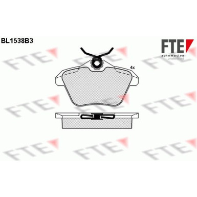 9010238 Bremsbelagsatz, Scheibenbremse