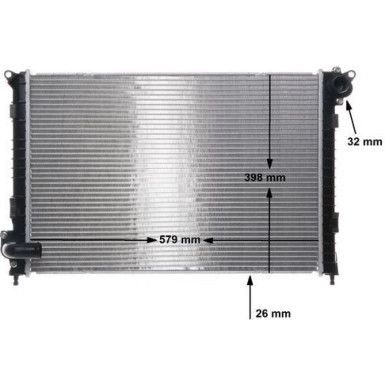 CR 983 000S Kühler, Motorkühlung BEHR