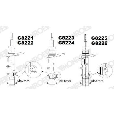 G8224 Stoßdämpfer MONROE ORIGINAL (Gas Technology) G8224 Stoßdämpfer MONROE ORIGINAL (Gas Technology)