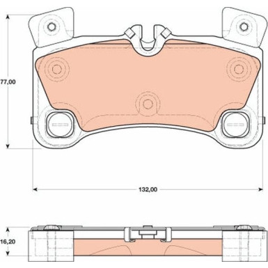 GDB1775 Bremsbelagsatz, Scheibenbremse