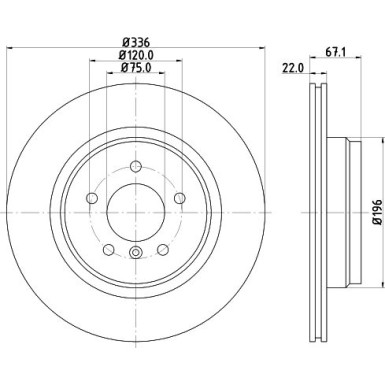 Hella | Bremsscheibe | 8DD 355 111-961