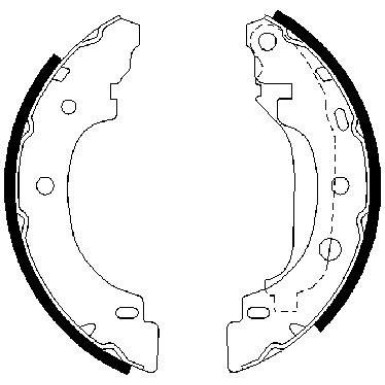 0 986 487 570 Bremsbackensatz