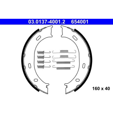 03.0137-4001.2 Bremsbackensatz, Feststellbremse