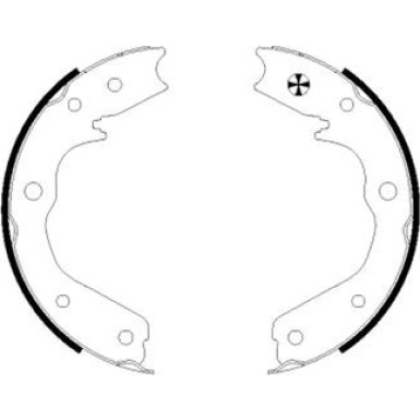 8DA 355 050-511 Bremsbackensatz, Feststellbremse