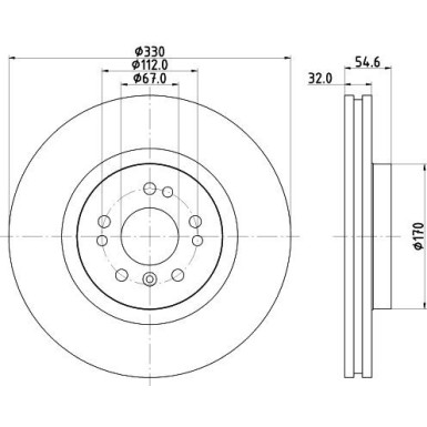 Hella | Bremsscheibe | 8DD 355 113-171