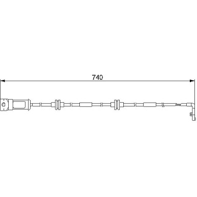 1 987 474 933 Warnkontakt, Bremsbelagverschleiß