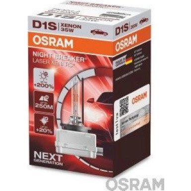 Osram | Glühlampe, Fernscheinwerfer | XENARC® NIGHT BREAKER® LASER D1S Faltschachtel | 66140XNL