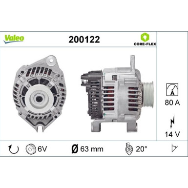 200122 Generator VALEO CORE-FLEX