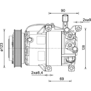 Mahle | Kompressor, Klimaanlage | ACP 1459 000P