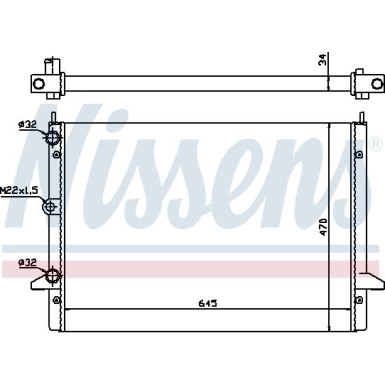 Nissens | Kühler, Motorkühlung | 63992