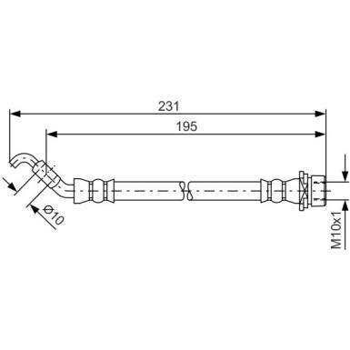 BOSCH | Bremsschlauch | 1 987 481 562