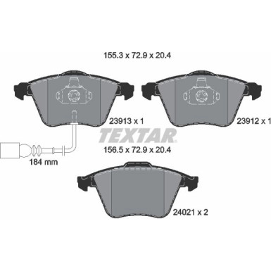 2391301 Bremsbelagsatz, Scheibenbremse Q+