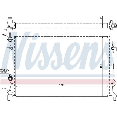 Nissens | Kühler, Motorkühlung | 65296