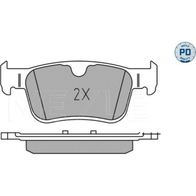 Meyle Bremsbelagsatz, Scheibenbremse MEYLE-PD: Advanced performance and design 025 225 6816/PD