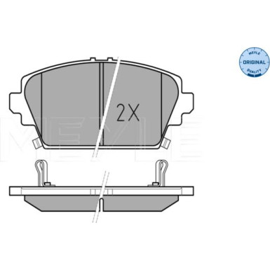 025 230 9416/W Bremsbelagsatz, Scheibenbremse MEYLE-ORIGINAL: True to OE.
