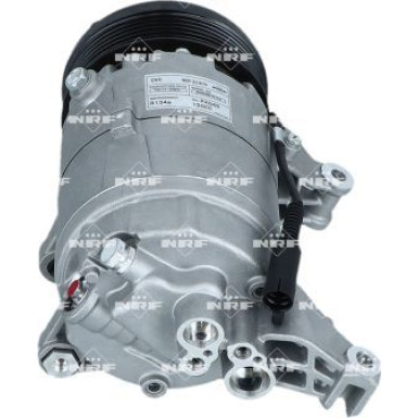 NRF EASY FIT 32409 Klimakompressor für MINI Schrägheck, Cabrio CVC, 12V, PAG 46, mit PAG-Kompressoröl, mit Dichtring