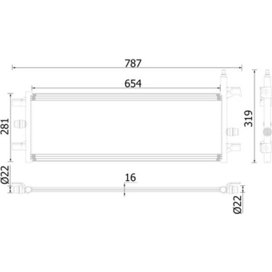 Mahle | Niedertemperaturkühler, Ladeluftkühler | CIR 35 000P