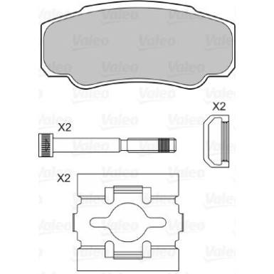 598570 Bremsbelagsatz, Scheibenbremse