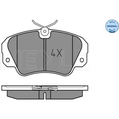 Meyle Bremsbelagsatz, Scheibenbremse MEYLE-ORIGINAL: True to OE 025 213 6819