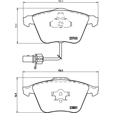 Brembo Bremsbelagsatz, Scheibenbremse PRIME LINE P 85 084
