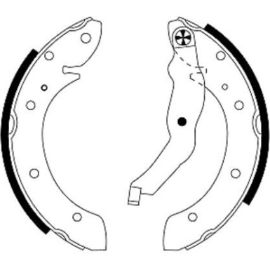 8DB 355 001-581 Bremsbackensatz