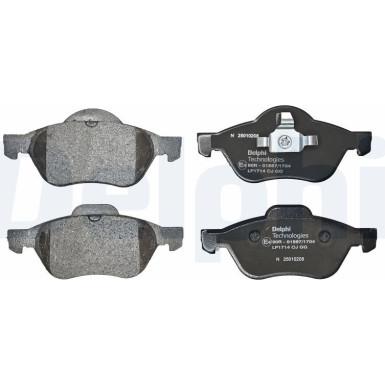 LP1714 Bremsbelagsatz, Scheibenbremse