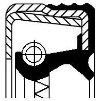 12014289B Wellendichtring, Radnabe