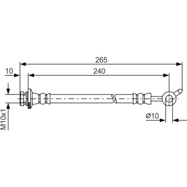 BOSCH | Bremsschlauch | 1 987 481 570