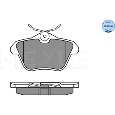 025 216 0616 Bremsbelagsatz, Scheibenbremse MEYLE-ORIGINAL: True to OE.