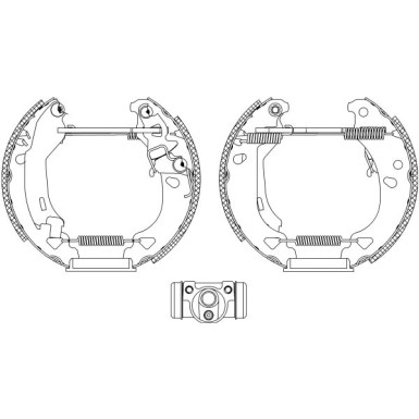 Hella | Bremsbackensatz | 8DB 355 004-311
