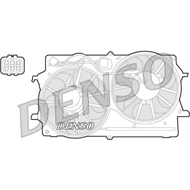 Denso | Lüfter, Motorkühlung | DER10007