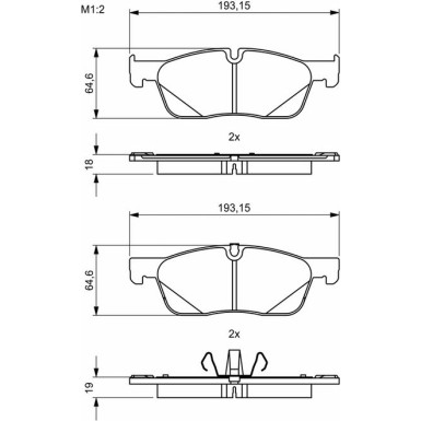 0 986 494 818 Bremsbelagsatz, Scheibenbremse