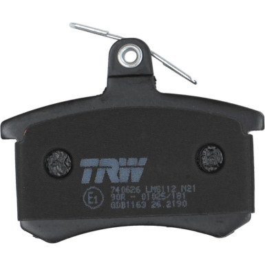TRW | Bremsbelagsatz, Scheibenbremse | GDB1163
