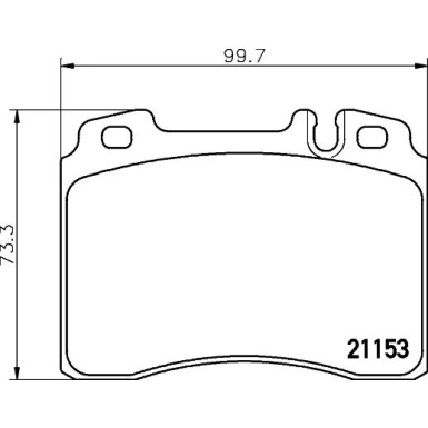 Hella | Bremsbelagsatz, Scheibenbremse | 8DB 355 007-471
