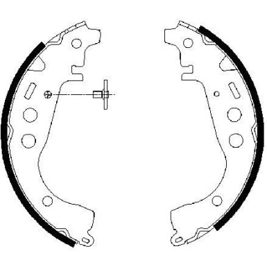 0 986 487 589 Bremsbackensatz 0 986 487 589 Bremsbackensatz