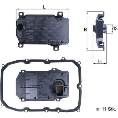 HX 187KIT Hydraulikfilter, Automatikgetriebe